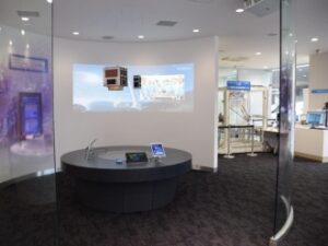 YE DEGITALで衛星模型の展示をしています！