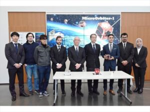 MicroOrbiter-1 Projectの衛星完成披露記者会見